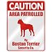 boston_terrier32boston terrier - CAUTION AREA PATROLLED BY BOSTON TERRIER SECURITY CO