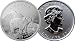 2011 Canada Grizzly 1 Oz Silver Maple Leaf Bu