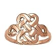 14K Rose Gold Celtic Design Fashion Ring