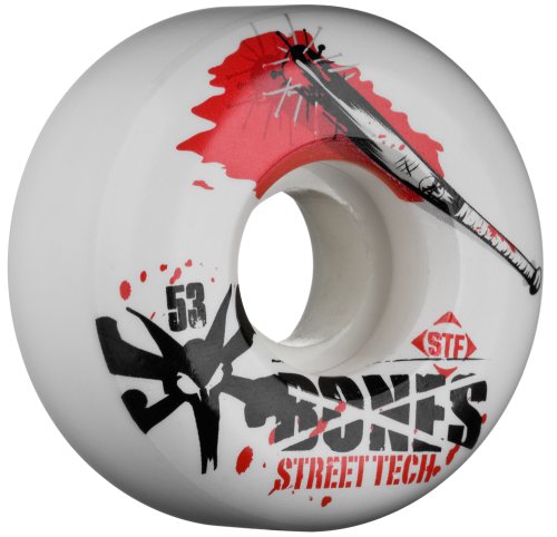 Childrens Toyshop  Toys : Bones "Overspray" 53x29 STF Skateboard Wheels (Set of 4)
