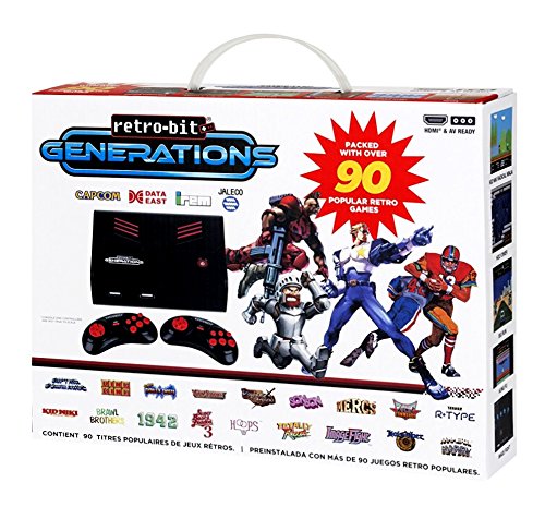 Retro-Bit Generations - Plug and Play Game Console Red/Black Over 90+ Retro Games Retro-Bit Generations - Plug and Play Game Console Red/Black Over 90+ Retro Games
