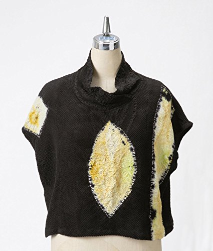 ポンチョブラウス 22959　一点もの本シルク　絞り和風の雰囲気