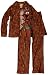 Komar Kids Boys 8-20 Scooby Coat Style Pajama, Brown, 6/7