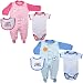 Superstar Boy or Sweet Girl Sleep N Play, Bodysuit & Bib