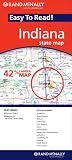 Rand McNally Easy to Read! Indiana: State Map