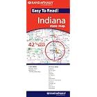 Rand McNally Easy to Read! Indiana: State Map by Rand McNally and Company