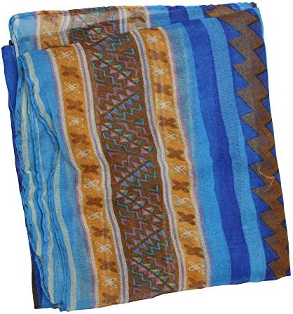 ECOSCO Aztec Navajo Tribal Print Jersey Vintage Lucky Fashion Charming Pattern Shawl Scarf Wrap