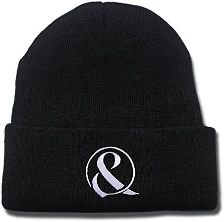 JRICK Of Mice & Men Band Logo Beanie Fashion Unisex Embroidery Beanies Skullies Knitted Hats Skull Caps - Black/White
