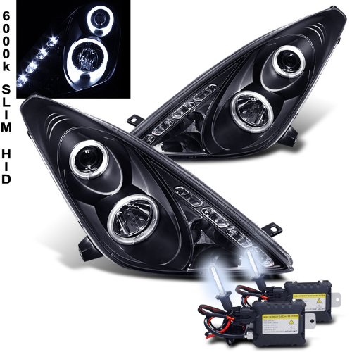 Eautolight Toyota Celica Black Halo LED Projector 