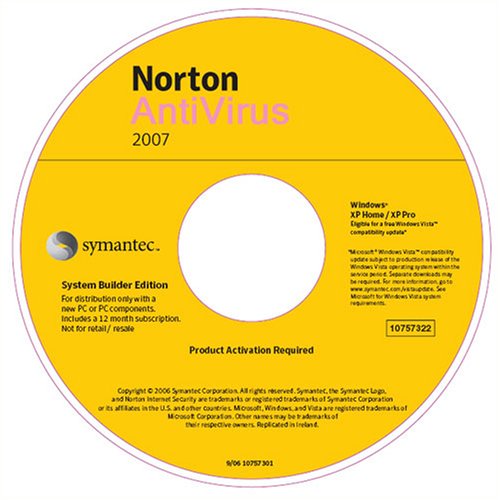 Symantec Norton AntiVirus 2007 OEM 3 Pack (PC)