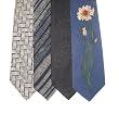 Neck Tie Lot of 4 Mens Assorted Patterned Neckties