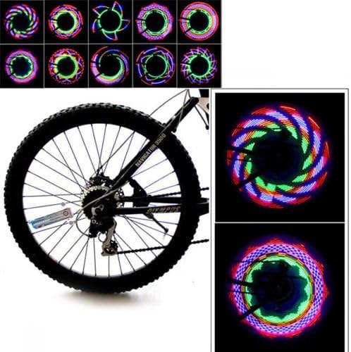 New 16 LED Car Motorcycle Bike Bicycle Tire Wheel Valve Spoke Light Lamp 30 Pattern