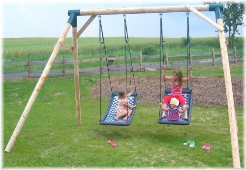 Imagen principal de LoggyLand 9186 - columpio con 2 columpios familia