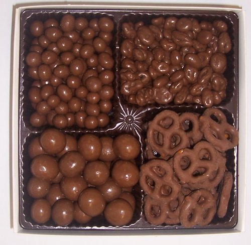Scott's Cakes Large 4-Pack Chocolate Pretzels, Chocolate Malt Balls, Chocolate Peanuts,... by Scott's Cakes