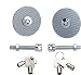 Pilot Motorsports PM-1100S Silver Carbon Fiber Hood Pin
