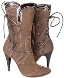 DIESEL Queen Bee Womens Brown Dress Boots