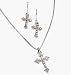 Jewelry : Avon Pave Cross Necklace and Earring Gift Set