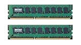 BUFFALO デスクトップ用 増設メモリ PC3-8500 (DDR3-1066) 240Pin ECC対応 4GB 2枚組 D3E1066-4GX2