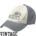 Reebok Green Bay Packers Natural-Gray Random Vintage Flex Fit Hat