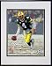 Brett Favre Shovel Pass 2007 NFC Divisional Playoff Game Double Matted 8O x 10O Photograph in Bla