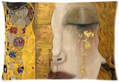 Gustav Klimt Paintings Custom Decorative Designed Zippered Pillow Cases 20x26 (Two sides)