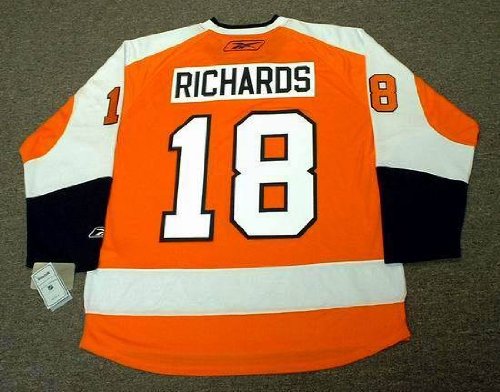 MIKE RICHARDS Philadelphia Flyers REEBOK RBK Premier Alternate Home NHL Hockey Jersey, LARGE