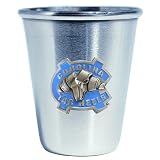 Bergamot North Carolina Tar Heels Stainless Steel Shot Glass Set of 4