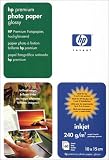 HP - Premium - Papier photo brillant - 100 x 150 mm - 60 feuilles