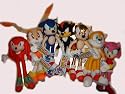 Sega Sonic X HedgeHog Complete Set Shadow Tails Knuckles Cream Super Amy Plush Doll Figure Toy