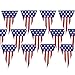 4th of July patriotic decorations party pack, includes a 24 feet stars and stripes banner, Patriotic American Flag Bunting 12 Ft. Long patriotic hanging swirl star shaped decorations!