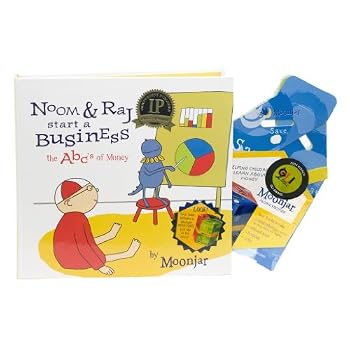 Noom & Raj Start a Business: The ABCs of Money kit (hardcover book)