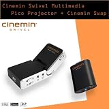 Cinemin Swivel Multimedia Pico Projector + Cinemin Swap