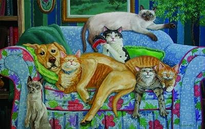 The Forbidden Couch 550pc Jigsaw Puzzle by Joy Campbell