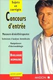 Concours d entrée. Ecoles de masseurs-kinésithérapeutes