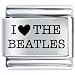 Jewelry : I Love The Beatles Hearts Musical Italian Charms Bracelet Link