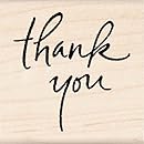 Inkadinkado Mounted Rubber Stamp-Thank You 2.25"X1.5"