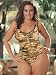 Plus Size Lingerie Camisole and Panty Set Camo Camouflage Military Queen Size