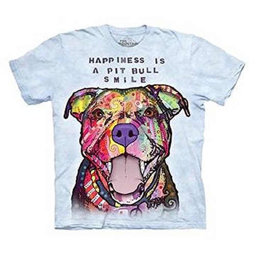 The Mountain Pit Bull Smile Adult Light Blue T-shirt XL