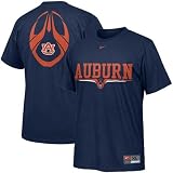 Nike Auburn Tigers Navy Blue 2008 Team Issue T-shirt