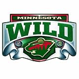 NHL Minnesota Wild 11-by-17 inch "Scroll" Wood Sign