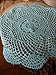 PaperLanternStore.com 11.5 Inch Round Shaped Handmade Cotton Crochet Doilies - Cool Mint (2 PACK)