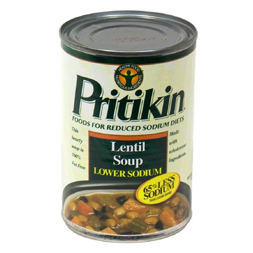 Pritikin Lentil Soup , 15 Ounce Tins (Pack of 12) by Pritikin
