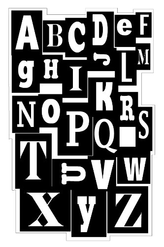 EK Success Inkadinkado Alphabet Background Cling 