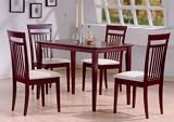 BEAUTIFUL 5PC PORTLAND DINETTE IN MAHOGANY FINISH