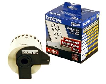 Brother Continuous Length 2-3/7 Inch Wide Paper Label Roll (DK-2205)