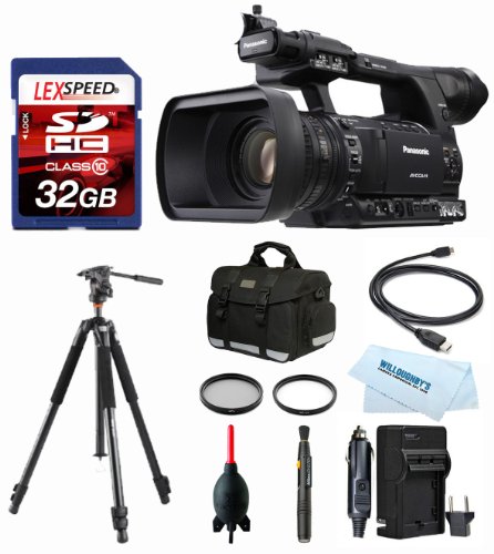 Panasonic AG-AC160APJ HD Camcorder + VANGUARD Abeo 323AV Tripod + Case + 32GB (10) + Filter Kit Panasonic AG-AC160APJ HD Camcorder + VANGUARD Abeo 323AV Tripod + Case + 32GB (10) + Filter Kit