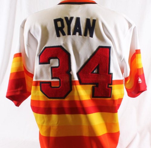 Signed Nolan Ryan Houston Astros Cooperstown TB Jersey - Ryan Holo - Autographed MLB Jerseys