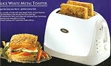 Oster 2 Slice White Metal Toaster