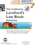 The California Landlord's Law Book: Evictions