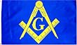 Masonic (Gold) Flag - 3 foot by 5 foot Polyester (NEW)